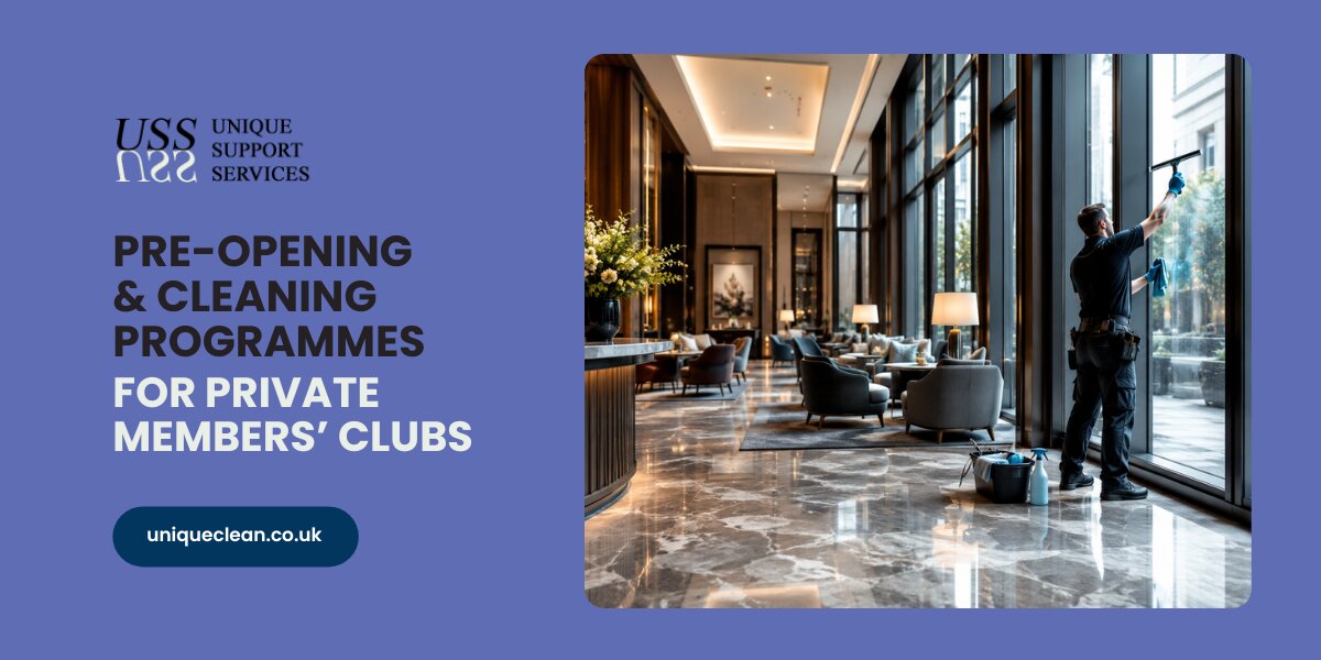 Pre-opening & Cleaning Programmes for Private Members’ Clubs