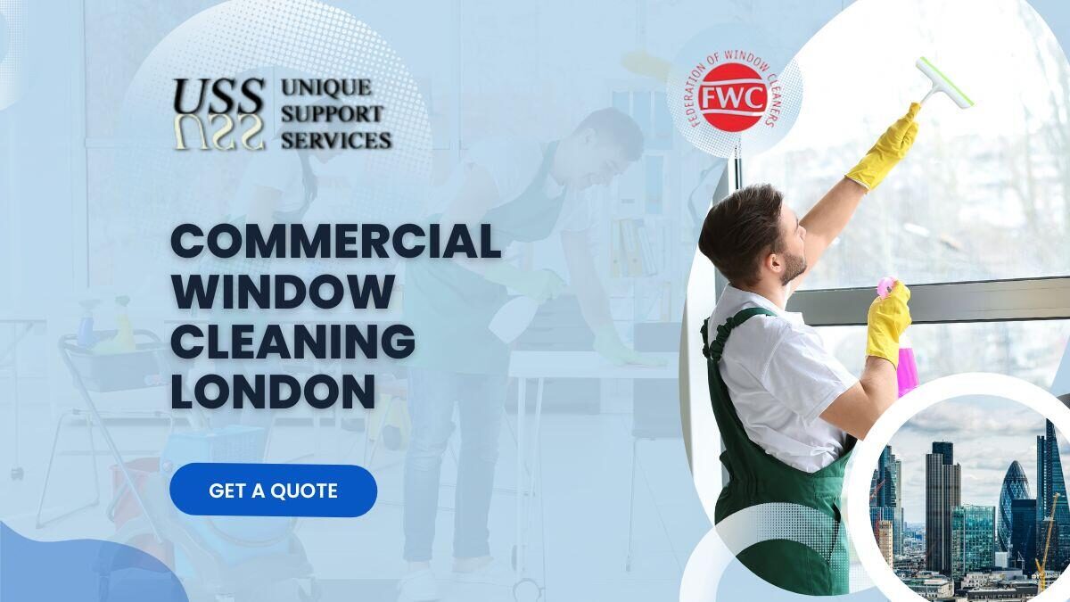 Commercial window cleaning in London