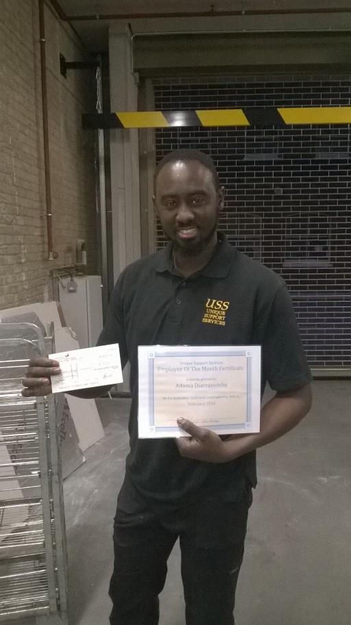 Adama Diarrassouba Feb Employee of Month Adama