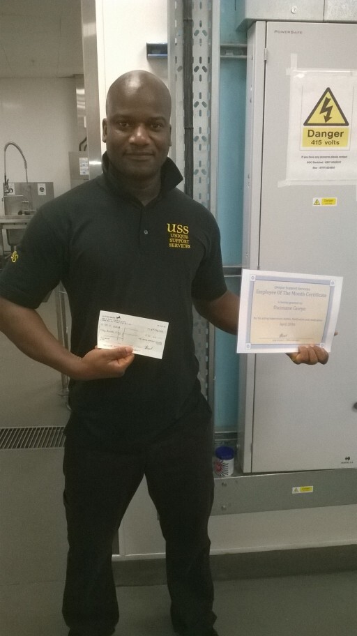 Ousmane Gueye April Employee of Month Ousmane Gueye