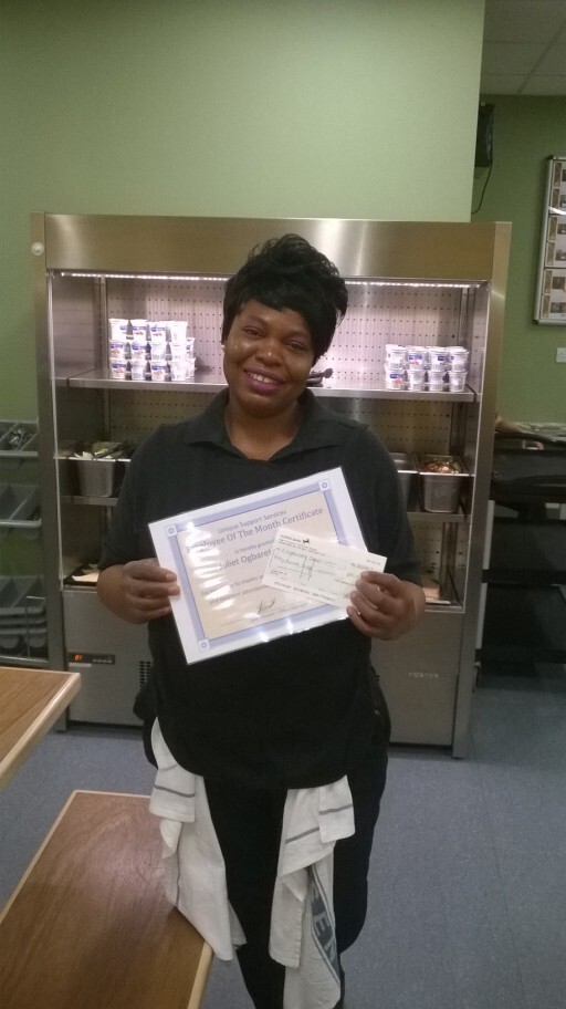 Juliet Ogbaretin Jan Employee of Month Juliet Ogbaretin
