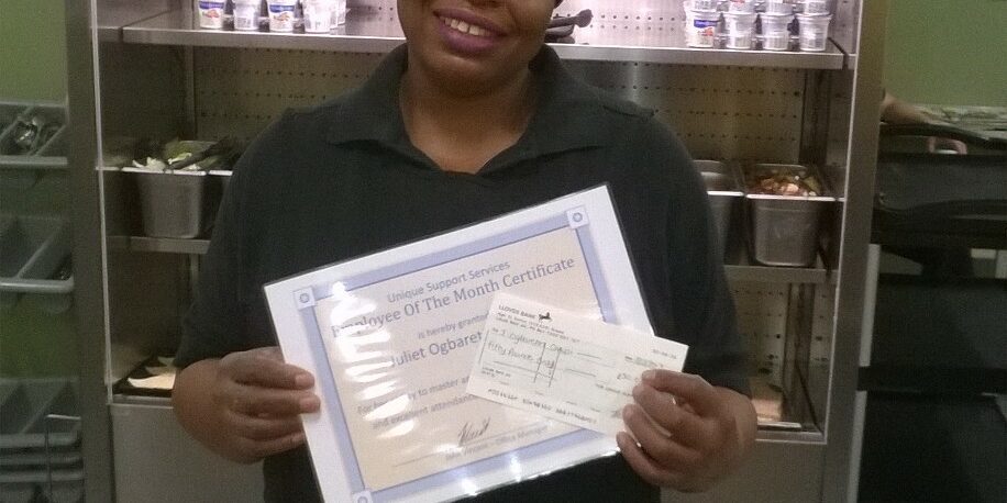 Juliet Ogbaretin Jan Employee of Month Juliet Ogbaretin