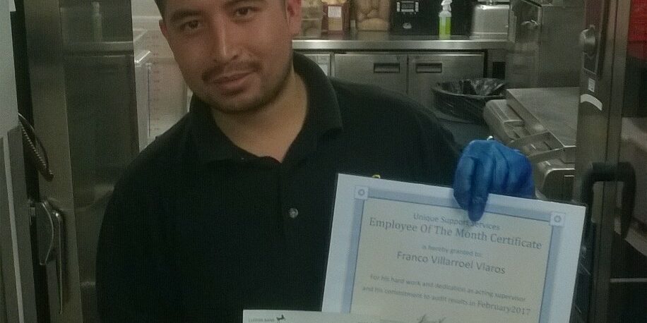Franco Claros Feb Employee of Month Franco Claros