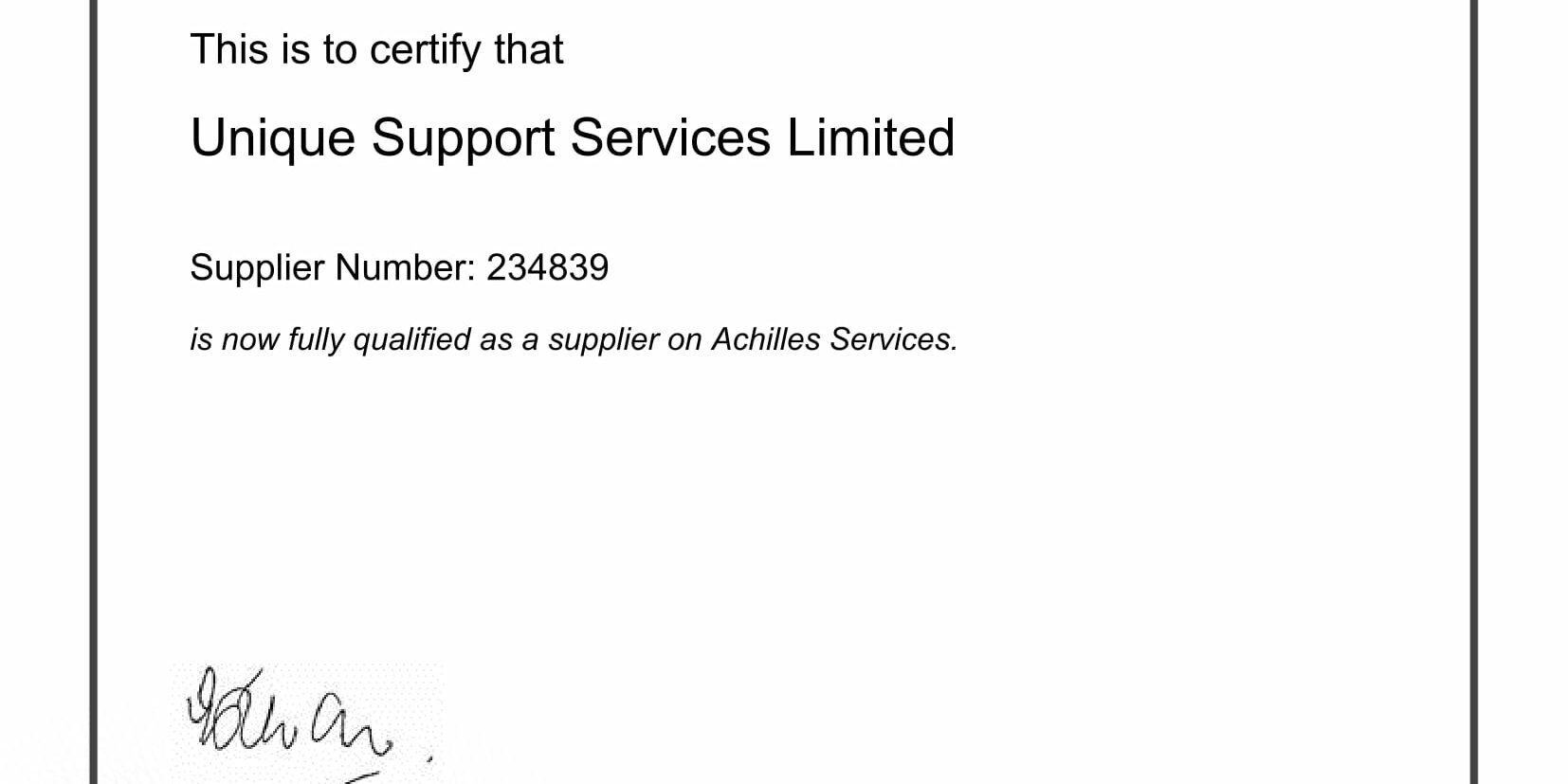 Community Certificate Community Certificate