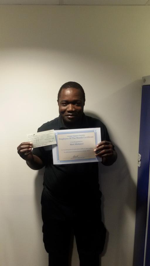 Noel Akapovi June Employee of Month Noel Akapovi