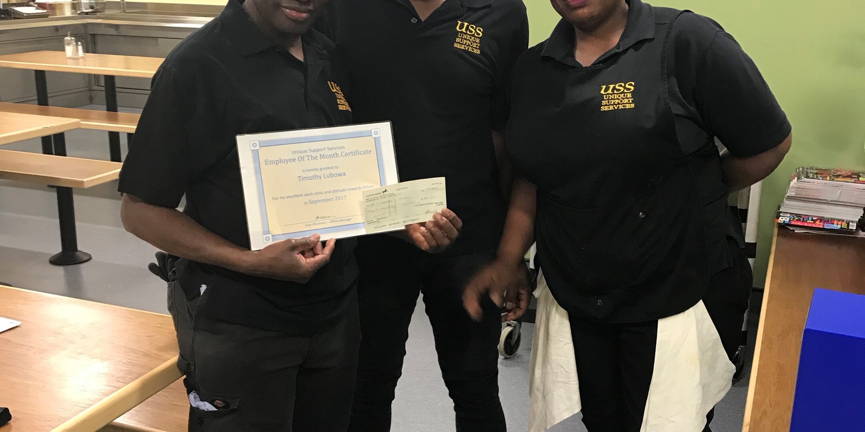 Timothy Lubowa Sept Employee of Month Timothy Lubowa
