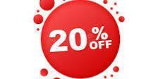 20% discount 20% discount